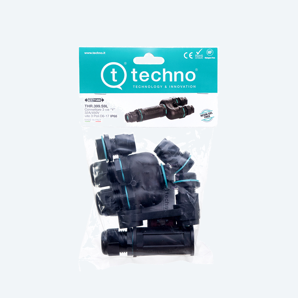 KIT CONNECTOR Y 6P SCREW D6-17 IP68